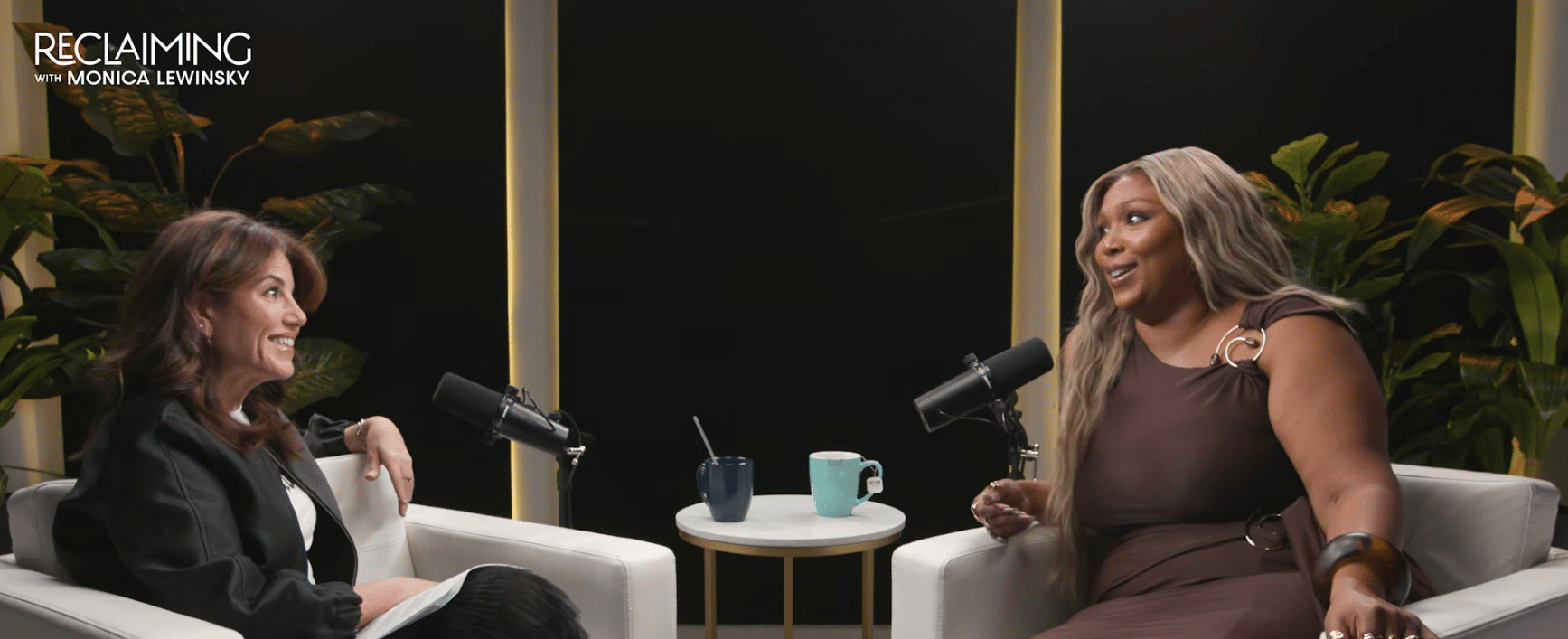 podcast studio NYC for reclaiming podcast with monica lewinsky and lizzo